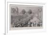 The Surrender of Santiago, Hoisting the United States Flag on the Governor's Palace-John Charlton-Framed Giclee Print