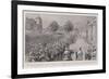 The Surrender of Santiago, Hoisting the United States Flag on the Governor's Palace-John Charlton-Framed Giclee Print