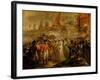 The Surrender of the Two Sons of Tipu Sahib (1749-99), Sultan of Mysore, to Sir David Baird, C.1800-Henry Singleton-Framed Giclee Print