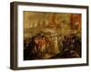 The Surrender of the Two Sons of Tipu Sahib (1749-99), Sultan of Mysore, to Sir David Baird, C.1800-Henry Singleton-Framed Giclee Print