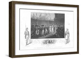 The Surrender of Two Sons of Tipoo Sultan', C1860-Henry Singleton-Framed Giclee Print