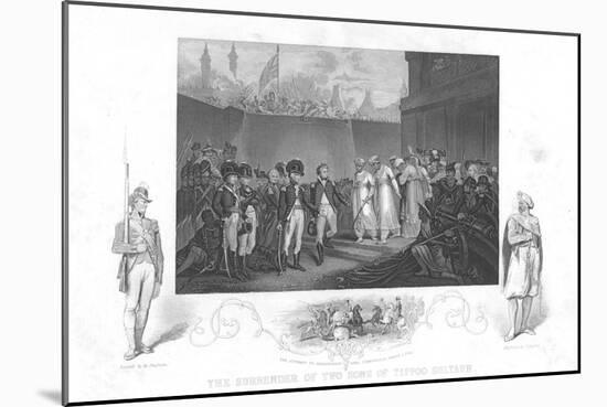 The Surrender of Two Sons of Tipoo Sultan', C1860-Henry Singleton-Mounted Giclee Print