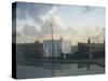 The Surrey Canal, Camberwell-Algernon Newton-Stretched Canvas