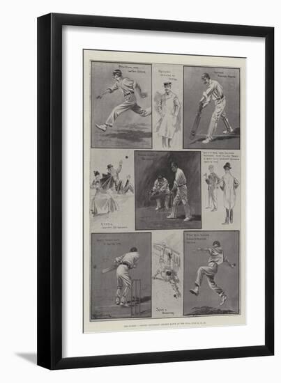 The Surrey V Oxford University Cricket Match at the Oval, 24, 25, 26 June-Ralph Cleaver-Framed Giclee Print