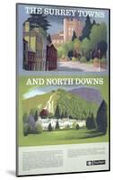 The Surry Towns and North Downs-null-Mounted Art Print