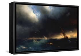 The Survivor, 1853-Ivan Konstantinovich Aivazovsky-Framed Stretched Canvas