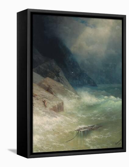 The Survivor, 1892-Ivan Konstantinovich Aivazovsky-Framed Stretched Canvas