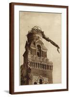 The Suspended Statue of Albert Cathedral, France, World War I-null-Framed Photographic Print