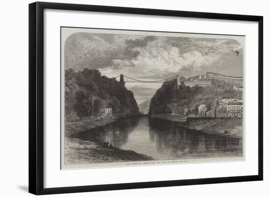 The Suspension Bridge over the Avon at Clifton-Samuel Read-Framed Giclee Print