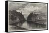 The Suspension Bridge over the Avon at Clifton-Samuel Read-Framed Stretched Canvas