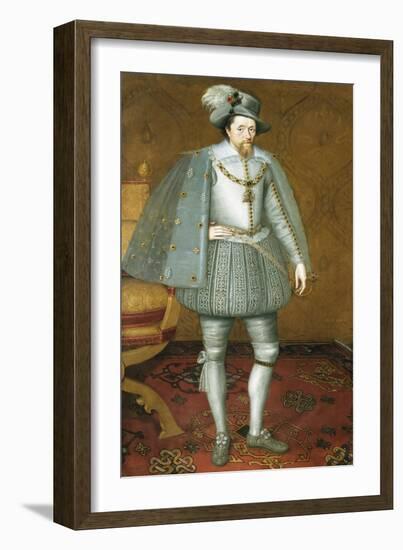 The Sutherland Portrait of James Vi of Scotland-John De Critz-Framed Giclee Print