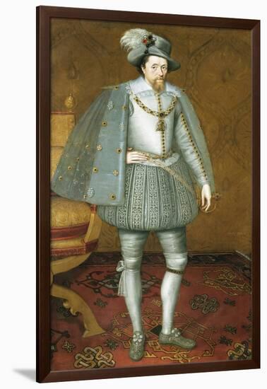 The Sutherland Portrait of James Vi of Scotland-John De Critz-Framed Giclee Print