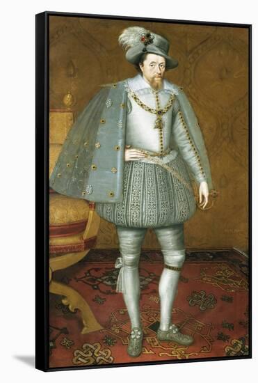 The Sutherland Portrait of James Vi of Scotland-John De Critz-Framed Stretched Canvas