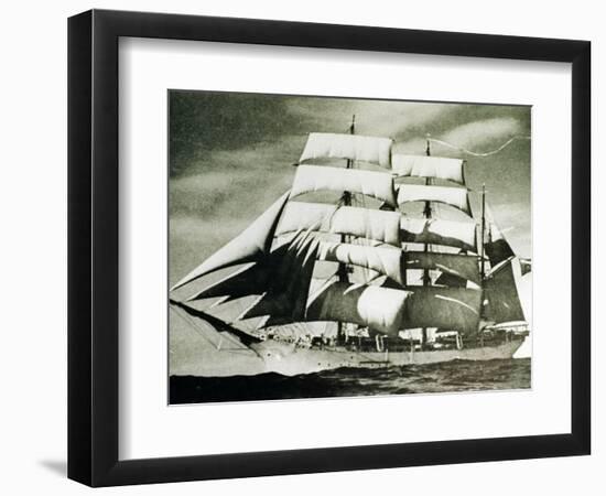 The SV Glenlee Under Full Sail-null-Framed Photographic Print