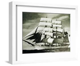 The SV Glenlee Under Full Sail-null-Framed Photographic Print