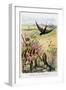 The Swallow and the Little Birds, La Fontaine's Fables-Gustave Fraipont-Framed Art Print