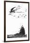 'The Swallow Soared High Into The Air', c1930-W Heath Robinson-Framed Giclee Print