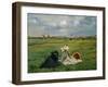 The Swallows, the Painter's Mother and His Wife in Berck-Sur-Mer, Summer 1873-Edouard Manet-Framed Giclee Print