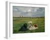 The Swallows, the Painter's Mother and His Wife in Berck-Sur-Mer, Summer 1873-Edouard Manet-Framed Giclee Print