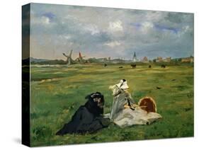 The Swallows, the Painter's Mother and His Wife in Berck-Sur-Mer, Summer 1873-Edouard Manet-Stretched Canvas