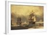 The 'Swan' and 'Isabella' Whaling in the Arctic-John of Hull Ward-Framed Giclee Print