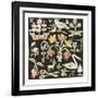 The Swan And The Thistle, 2021 (collage on printed square)-Sarah Battle-Framed Giclee Print