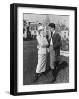 The Swan, from Left: Grace Kelly, Louis Jourdan, 1956-null-Framed Photo