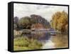 The Swan Inn, Pangbourne-Alfred Robert Quinton-Framed Stretched Canvas