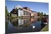 The Swan Theatre and Royal Shakespeare Theatre on River Avon-Stuart Black-Mounted Photographic Print