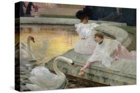 The Swans, 1900-Joseph Marius Avy-Stretched Canvas