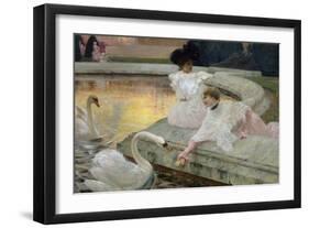 The Swans, 1900-Joseph Marius Avy-Framed Giclee Print