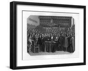 The Swearing of the Oath of Ratification of the Treaty of Münster, 1648-JH Rennefeld-Framed Giclee Print