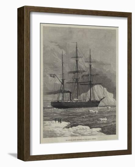 The Swedish Arctic Exploring Ship Vega Among Icebergs-Walter William May-Framed Giclee Print