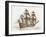 The Swedish Flagship Mars, before the Battle of Gotland-Oland (Etching)-Russian-Framed Giclee Print