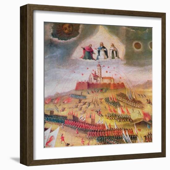 The Swedish Siege of the Monastery of Jasna Gora in 1655-Polish School-Framed Giclee Print