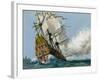 The Swedish Warship 'Vasa'-Ralph Bruce-Framed Giclee Print