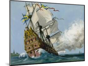 The Swedish Warship 'Vasa'-Ralph Bruce-Mounted Giclee Print