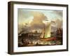 The Swedish Yacht 'Lejouet', in Amsterdam Harbour, 1674-Ludolf Backhuysen-Framed Giclee Print