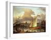 The Swedish Yacht 'Lejouet', in Amsterdam Harbour, 1674-Ludolf Backhuysen-Framed Giclee Print
