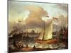 The Swedish Yacht 'Lejouet', in Amsterdam Harbour, 1674-Ludolf Backhuysen-Mounted Giclee Print