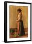 The Sweeper, 1889-Pierre-Auguste Renoir-Framed Giclee Print