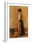 The Sweeper, 1889-Pierre-Auguste Renoir-Framed Giclee Print