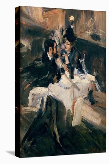 The Sweethearts' Lunch, C.1895-Giovanni Boldini-Stretched Canvas