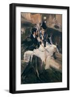 The Sweethearts Lunch-Giovanni Boldini-Framed Giclee Print