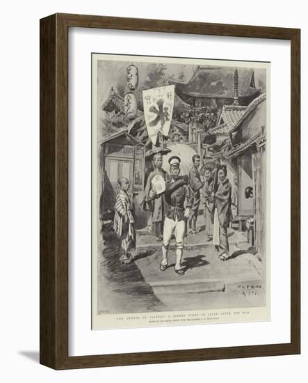 The Sweets of Victory, a Street Scene in Japan after the War-Charles Edwin Fripp-Framed Giclee Print