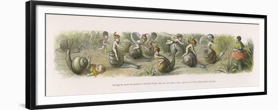 The Swiftest Snails in Fairyland-Richard Doyle-Framed Premium Giclee Print