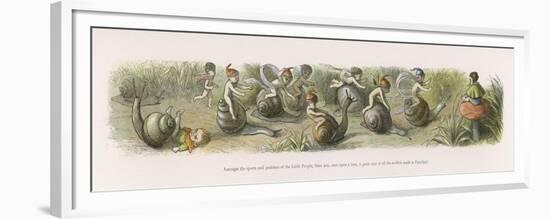 The Swiftest Snails in Fairyland-Richard Doyle-Framed Premium Giclee Print