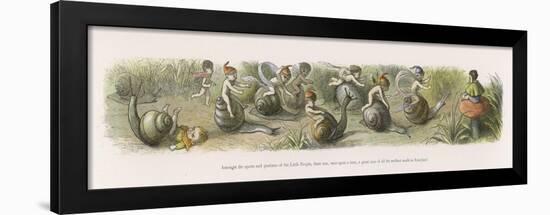 The Swiftest Snails in Fairyland-Richard Doyle-Framed Art Print