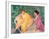 The Swim, or Two Mothers and Their Children on a Boat, 1910-Mary Cassatt-Framed Giclee Print