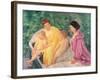 The Swim, or Two Mothers and Their Children on a Boat, 1910-Mary Cassatt-Framed Giclee Print